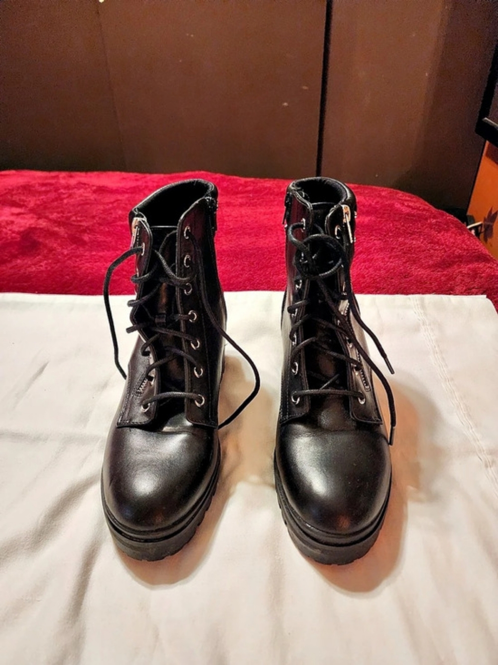 no boundaries Combat Boots Studded Black US 11